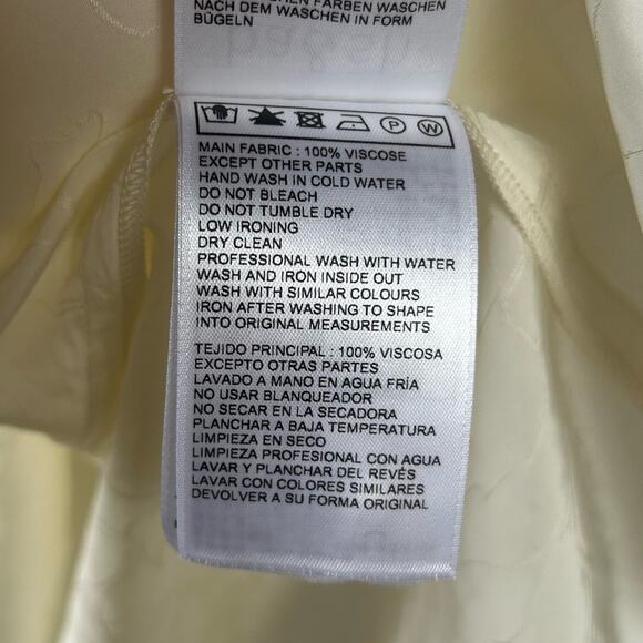 Ba&sh Solstice Flutter Top in Ecru Size Large Gently Used Quiet Luxury Workwear - Picture 7 of 7